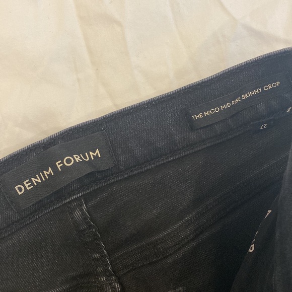 Denim Forum | The Nico Mid-Rise Skinny Crop Jean - Picture 3 of 6